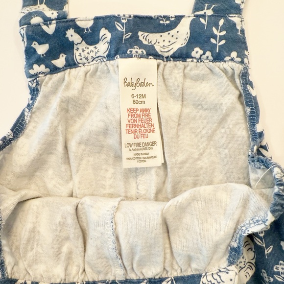 Baby Boden 6-12M Chicken Print Romper - Picture 7 of 9